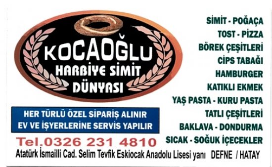 Kocaoglu Harbiye Simit Dunyasi Defne Defne Hatay